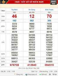 ảnh chụp màn hình kết quả xổ số kiến thiết tỉnh tây ninh