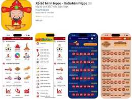 giao diện app cách chơi xổ số