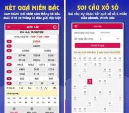 giao diện app cho xem xổ số chiều nay