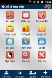 giao diện app ket qua so xo truc tiep 3 mien