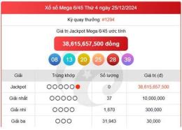 giao diện app kết quả xổ số 6/45 hôm nay
