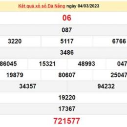 kết quả xổ số đà nẵng thứ tư hàng tuần