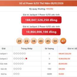 kết quả xổ số power hôm qua