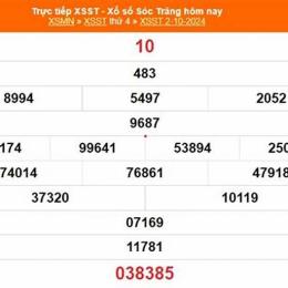 kết quả xổ số tỉnh sóc trăng