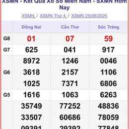 số xổ miền nam thứ hai