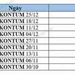 tham khảo xổ số kon tum hôm nay