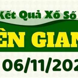 xổ số an giang 6 tháng 11