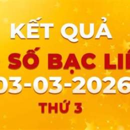 xổ số bạc liêu 3 tháng 3