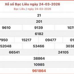 xổ số bạc liêu ngày 24
