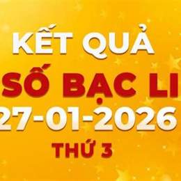 xổ số bạc liêu ngày 27 tháng 1 năm 2026