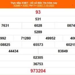 xổ số bến tre 7 tháng 10