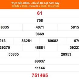xổ số đà lạt 10 tháng 05