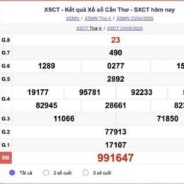 xổ số đài cần thơ 30 ngày