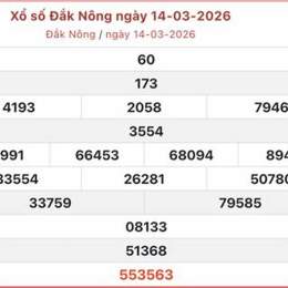 xổ số đắk nông ngày 14 tháng 2