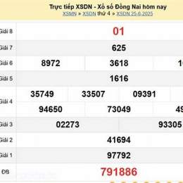 xổ số đồng nai ngày 25 tháng 03 năm 2026