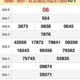 xổ số đồng tháp 1 tháng 6