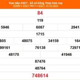 xổ số đồng tháp 13 tháng 10