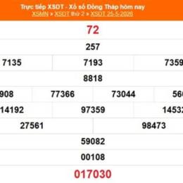 xổ số đồng tháp 25 tháng 5