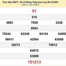 xổ số đồng tháp trực tiếp