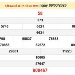 xổ số hồ chí minh 7 tháng 3