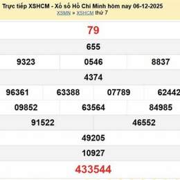 xổ số hồ chí minh ngày 13