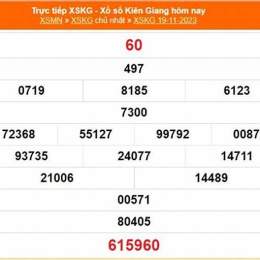 xổ số kiên giang ngày 19