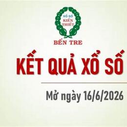 xổ số kiến thiết bến tre ngày 16 tháng 6