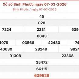 xổ số kiến thiết bình phước thứ bảy