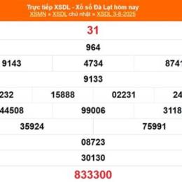 xổ số kiến thiết đà lạt ngày 5 tháng 7