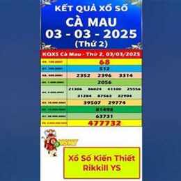 xổ số kiến thiết đài cà mau thứ hai