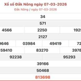 xổ số kiến thiết đắk nông thứ bảy