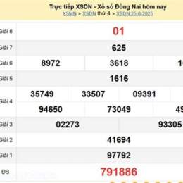 xổ số kiến thiết đồng nai ngày 25 tháng 2