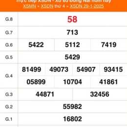 xổ số kiến thiết đồng nai ngày 29 tháng 10
