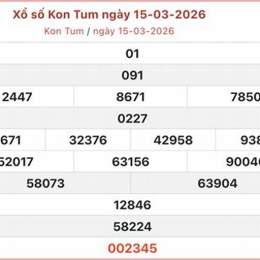 xổ số kiến thiết kon tum ngày 15 tháng 03