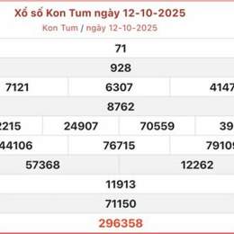 xổ số kiến thiết kon tum ngày 19 tháng 10
