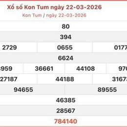 xổ số kiến thiết kon tum ngày 22 tháng 03