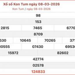 xổ số kiến thiết kon tum ngày 8 tháng 3
