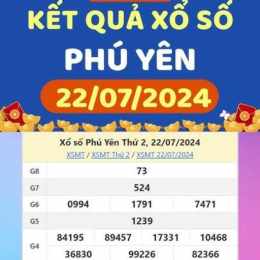 xổ số kiến thiết phú yên ngày 22 tháng 6