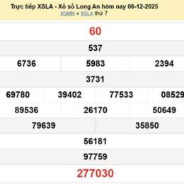 xổ số long an ngày 13 tháng 12 năm 2025