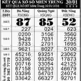 xổ số minh ngọc - miền trung t4