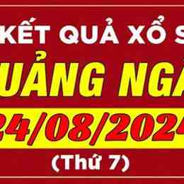 xổ số quảng ngãi ngày 24 tháng 01