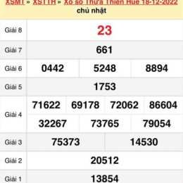 xổ số tỉnh thừa thiên huế