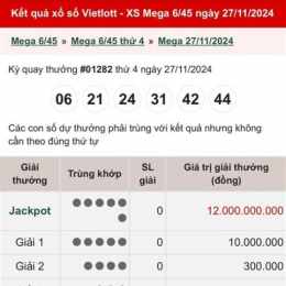 xổ số vietlott ngày 13 tháng 11