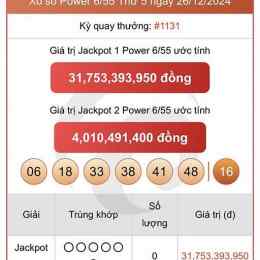 xổ số vietlott ngày 26 tháng 6