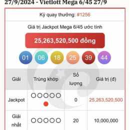 xổ số vietlott ngày 27 tháng 1