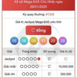 xổ số vietlott ngày 4 tháng 8